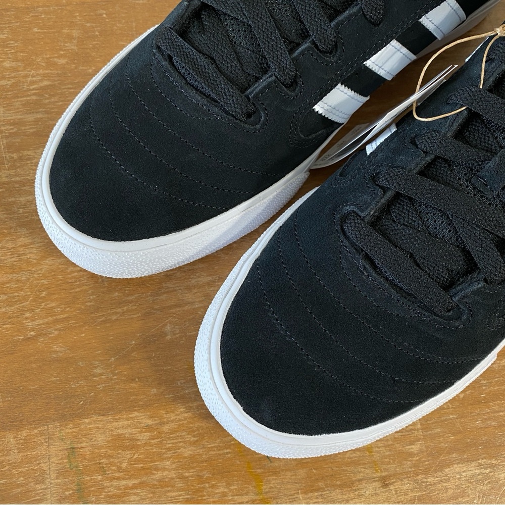 Adidas Busenitz Vulc II Black Suede White Skateboarding Shoe - Size 10 - Picture 5 of 13